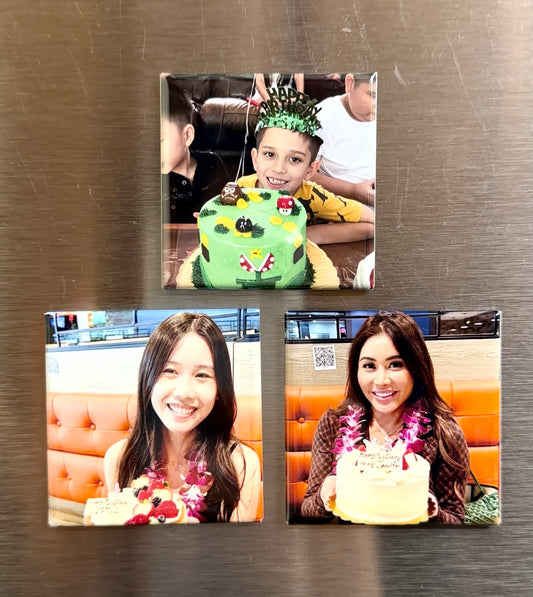 Custom Photo Magnets Square 2”x 2”